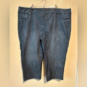 Vintage Torrid Denim Capris Size 26 High Waist Cropped Jeans Plus Size‎